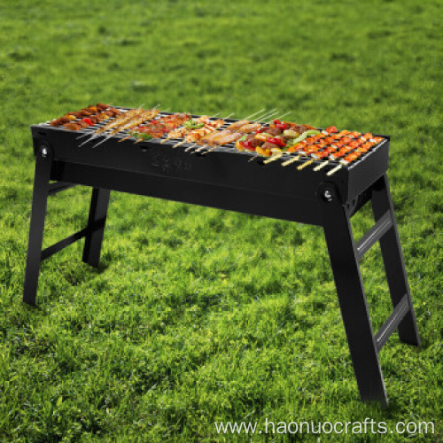 grill Outdoor portable charcoal strip barbecue set